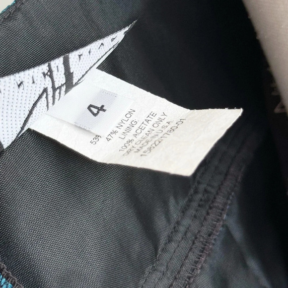 Vintage Niki Livas Teal Crinkle Satin Dress | 2000s Bodycon Mini | Y2K Cocktail - Picture 11 of 11